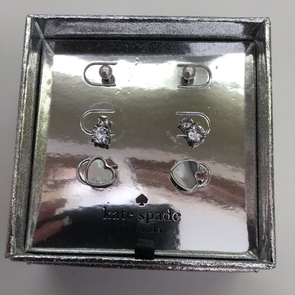 Kate Spade New 3 Pair Studs - Picture 1 of 5